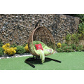Modern Poly Rattan Double Swing Chair / Hammock para jardim ao ar livre